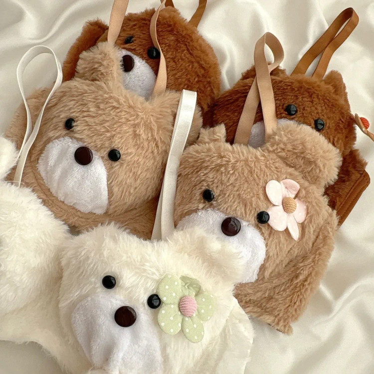 ست شورت و سوتین پولیشی تدی نرمالو فانتزی