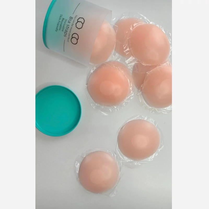 چسب نیپل سینه سیلیکونی(چسب سینه) طرح دایره بسته2عددی و10عددی