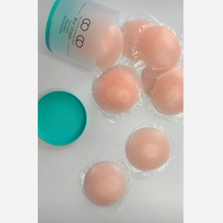 چسب نیپل سینه سیلیکونی(چسب سینه) طرح دایره بسته2عددی و10عددی