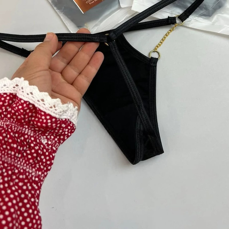 شورت مشکی زنجیری کارتیر فانتزی همراه با پک کادویی