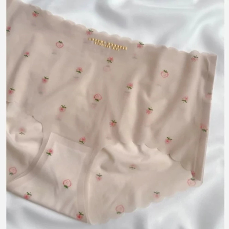 شورت لیزری شیشه ای بدون درز و دوخت طرح توت فرنگی اورجینال