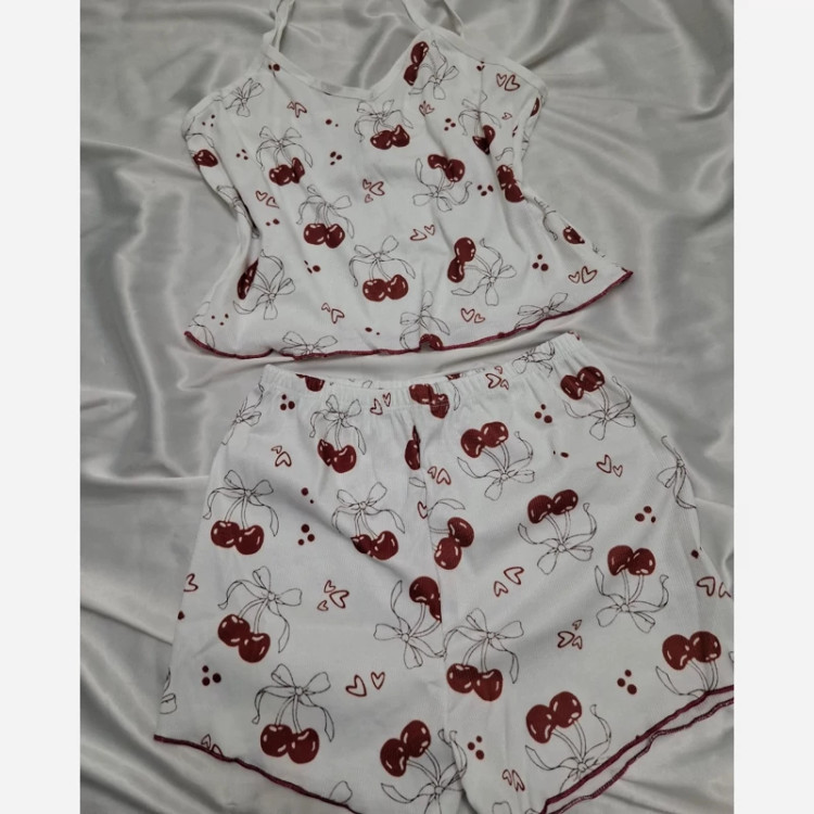 ست کبریتی عروسکی سه تیکه(تاپ و شورتک واسکرانچی)زنانه عروسکی