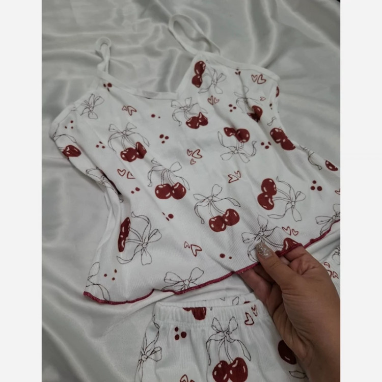ست کبریتی عروسکی سه تیکه(تاپ و شورتک واسکرانچی)زنانه عروسکی