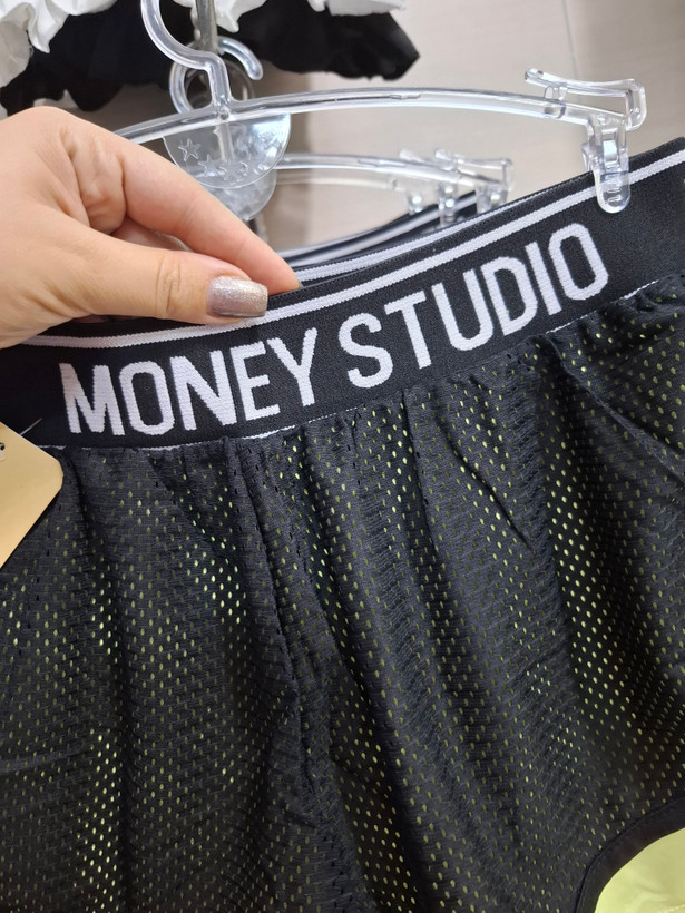 شورتک ورزشی دوتیکه MONEY STUDIOتنفس پذیر